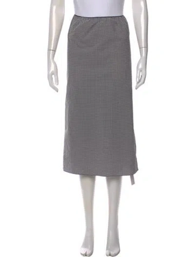 Pre-owned Tibi Plaid Print Midi Length Skirt W/ Tags In Multicolor