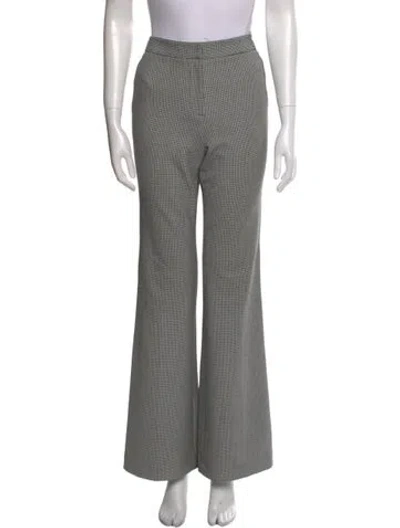 Pre-owned Tibi Plaid Print Wide Leg Pants In Multi