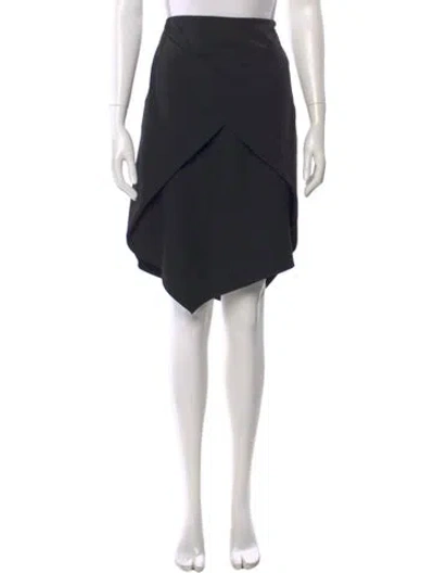 Pre-owned Tibi Pleated Accents Knee-length Skirt In Black