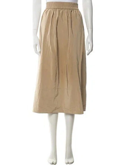 Pre-owned Tibi Pleated Accents Midi Length Skirt