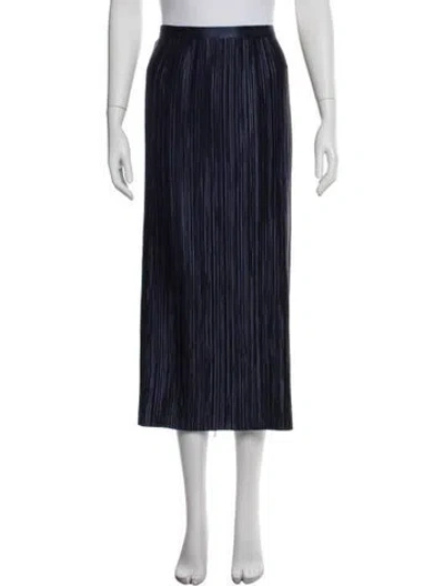 Pre-owned Tibi Pleated Accents Midi Length Skirt In Purple
