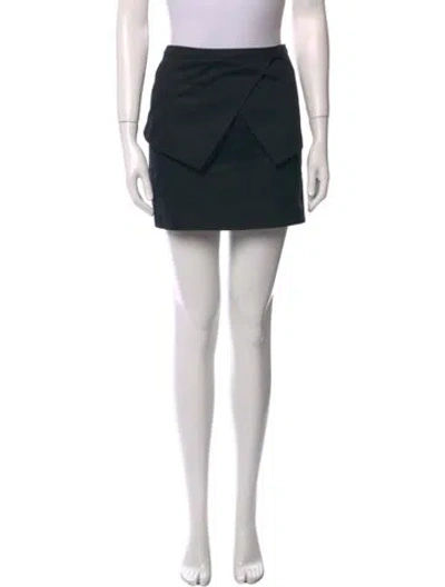Pre-owned Tibi Pleated Accents Mini Skirt In Black