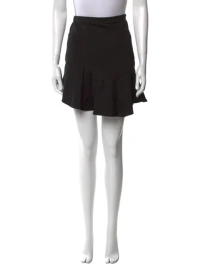 Pre-owned Tibi Pleated Accents Mini Skirt In Black