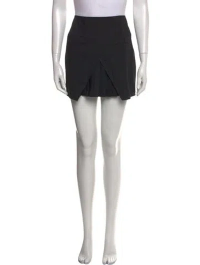 Pre-owned Tibi Pleated Accents Mini Skirt In Black