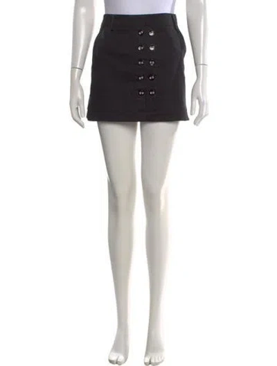 Pre-owned Tibi Pleated Accents Mini Skirt In Black