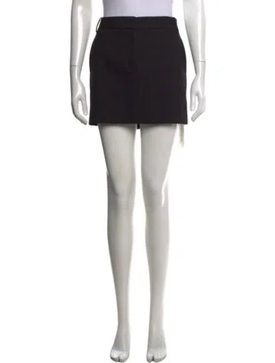 Pre-owned Tibi Pleated Accents Mini Skirt In Black