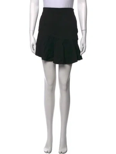 Pre-owned Tibi Pleated Accents Mini Skirt In Black