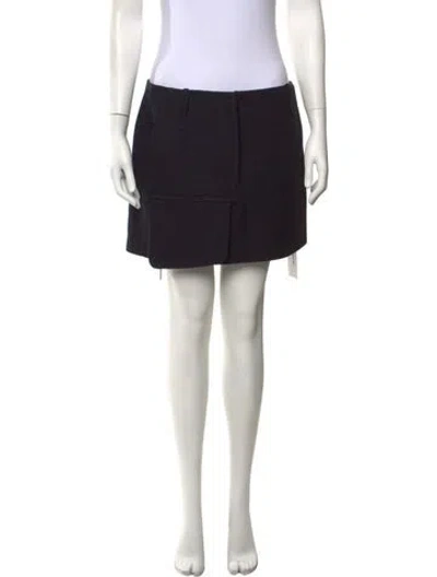 Pre-owned Tibi Pleated Accents Mini Skirt In Black