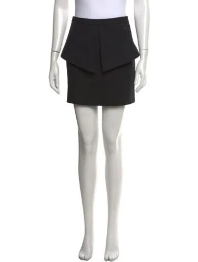 Pre-owned Tibi Pleated Accents Mini Skirt In Black