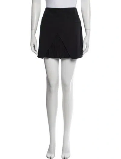 Pre-owned Tibi Pleated Accents Mini Skirt In Black