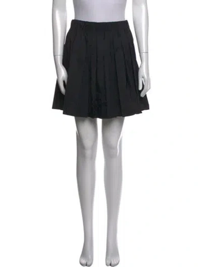 Pre-owned Tibi Pleated Accents Mini Skirt In Blue