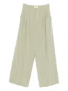 Tibi Pleated Trousers In Green
