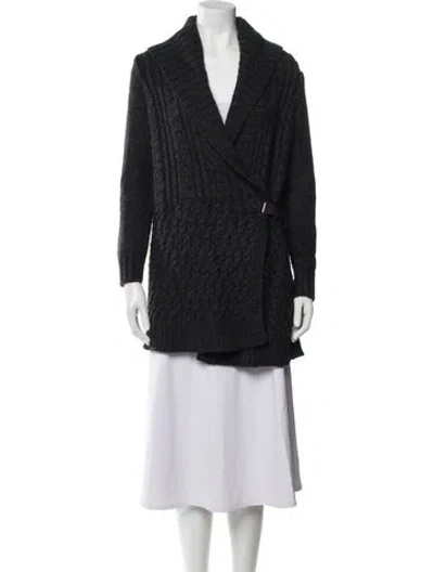 Pre-owned Tibi Plunge Neckline Sweater In Black