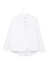 Tibi Poplin Bubble Hem Jacket In White