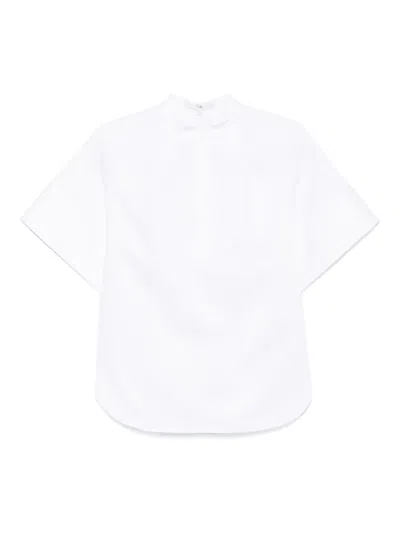 Tibi Poplin Raglan-sleeve Blouse