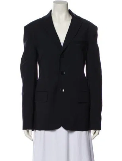 Pre-owned Tibi Printed Blazer In Black