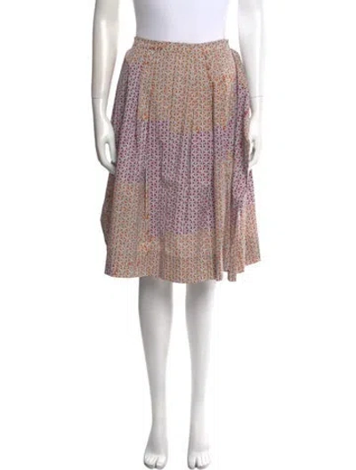 Pre-owned Tibi Printed Knee-length Skirt In Multi
