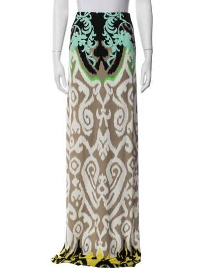 Pre-owned Tibi Printed Long Skirt In Multi
