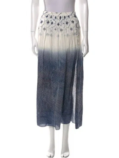 Pre-owned Tibi Printed Midi Length Skirt In Multi