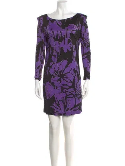 Pre-owned Tibi Printed Mini Dress In Multi