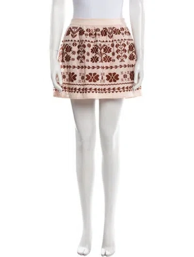 Pre-owned Tibi Printed Mini Skirt In Multi