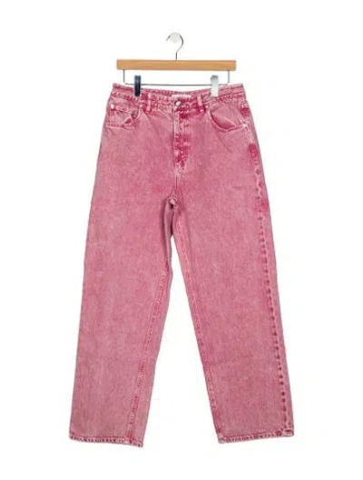 Pre-owned Tibi Printed Wide Leg Pants In Pink