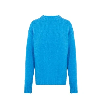Tibi Airy Alpaca-blend Jumper In Blue