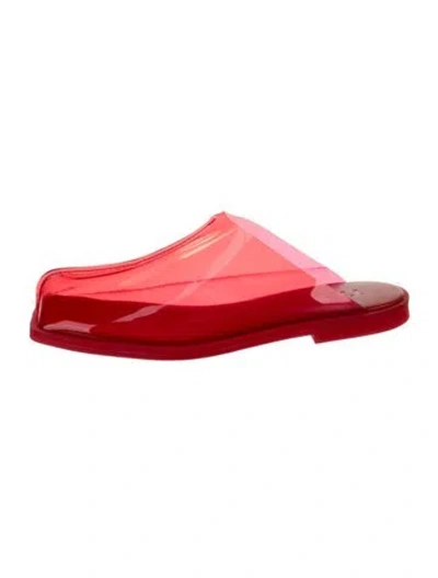 Pre-owned Tibi Pvc Mules W/ Tags In Red