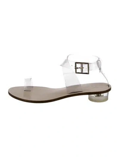 Pre-owned Tibi Pvc Sandals In Transparent