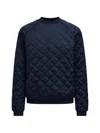 Tibi Quilting Sweatshirt In Blue