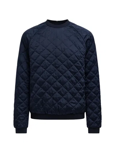 Tibi Quilting Sweatshirt In Blue