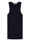 Tibi Racer-back Design Tank Top In Black