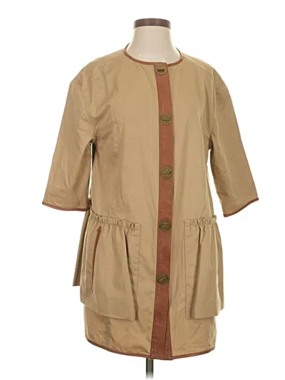 Pre-owned Tibi Raincoat In Tan