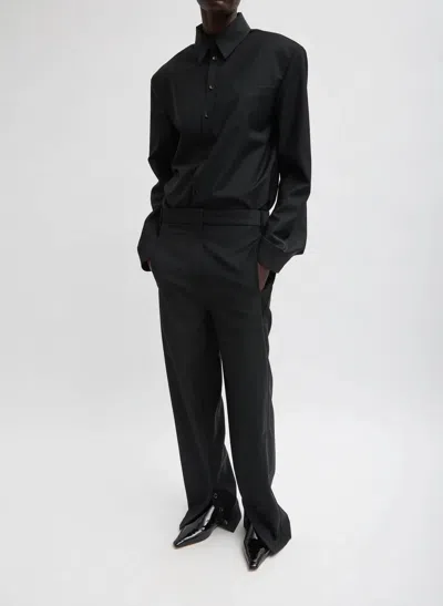 Tibi Recycled Tropical Wool Jules Trouser In Black