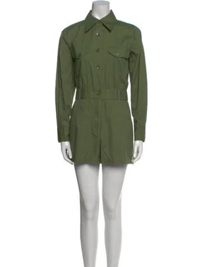 Pre-owned Tibi Romper In Green