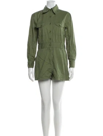 Pre-owned Tibi Romper In Green
