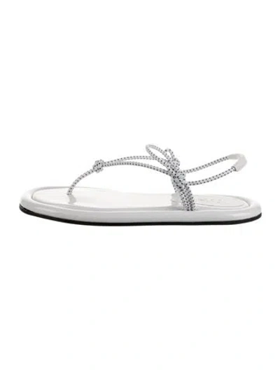 Pre-owned Tibi Rubber Sandals In Silver