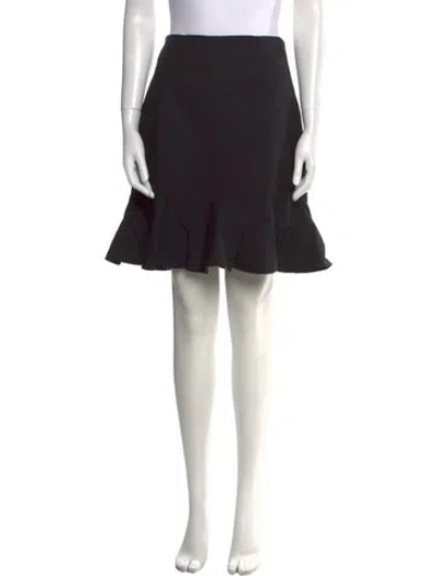 Pre-owned Tibi Ruffle Embellishment Knee-length Skirt In Blue