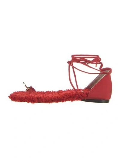 Pre-owned Tibi Sandals In Red