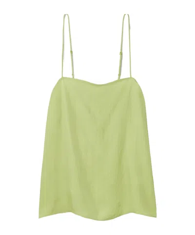 Tibi Satin-twill Camisole In Gray