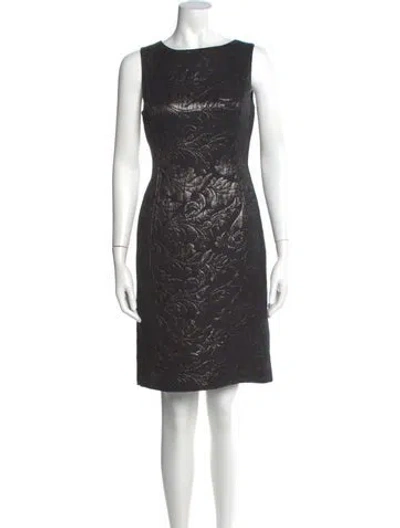 Pre-owned Tibi Scoop Neck Knee-length Dress In Multi