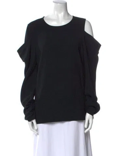 Pre-owned Tibi Scoop Neck Long Sleeve Sweatshirt In Multi