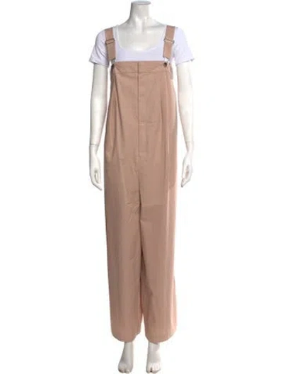 Pre-owned Tibi Scoop Neck Overalls W/ Tags In Neutrals