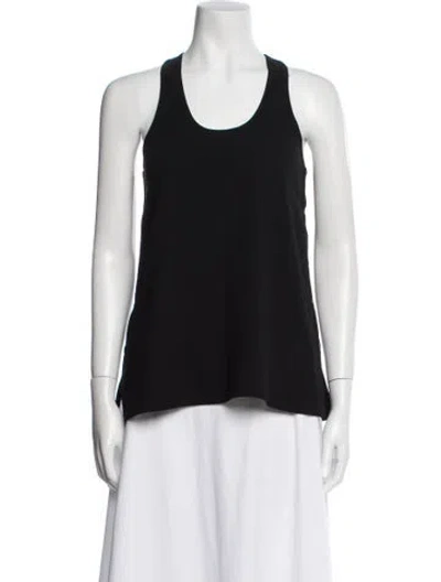 Pre-owned Tibi Scoop Neck Sleeveless Top In Black