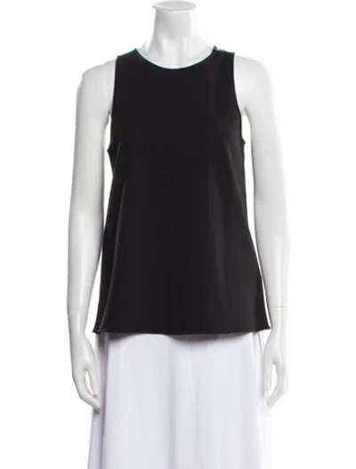 Pre-owned Tibi Scoop Neck Sleeveless Top In Black