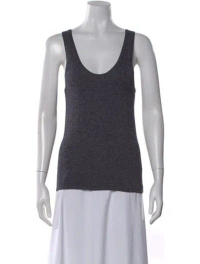 Pre-owned Tibi Scoop Neck Sleeveless Top In Black