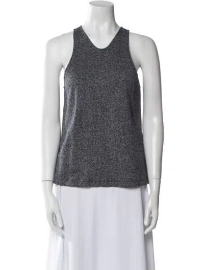 Pre-owned Tibi Scoop Neck Sleeveless Top In Blue