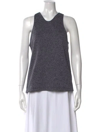 Pre-owned Tibi Scoop Neck Sleeveless Top In Blue