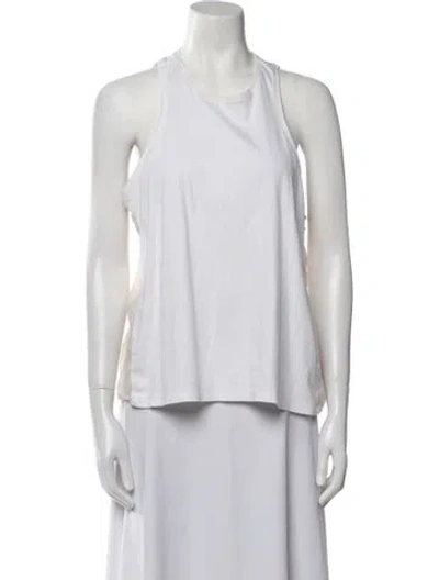 Pre-owned Tibi Scoop Neck Sleeveless Top In Neutral