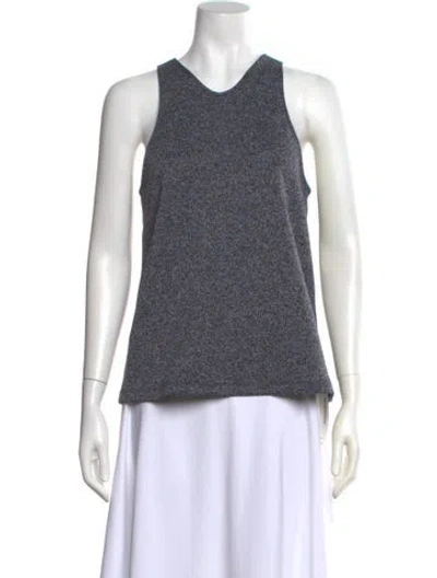 Pre-owned Tibi Scoop Neck Sleeveless Top W/ Tags In Blue